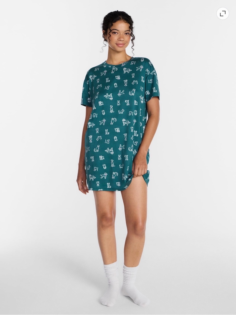 💜Joyspun Women's Dreamy Soft Collection Short Sleeve Sleepshirt, Size:S/M